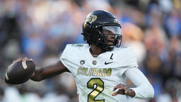 Colorado Buffaloes quarterback Shedeur Sanders (2) throws the ball. Kirby Lee-USA TODAY Sports