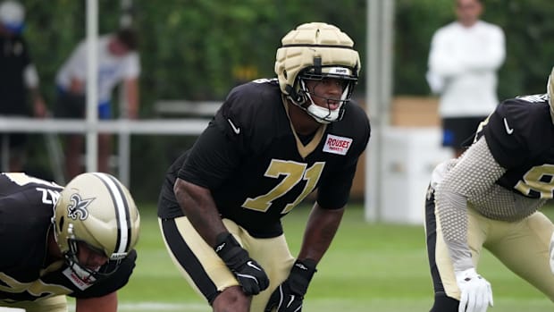 New Orleans Saints offensive tackle Kelvin Banks Jr