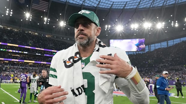 New York Jets quarterback Aaron Rodgers