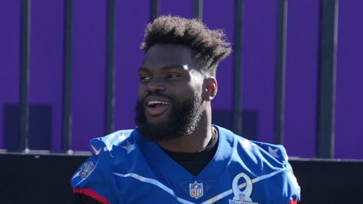 Shaquil Barrett during Pro Bowl festivities after the 2021 season. Shaquil Barrett during Pro Bowl festivities after the 2021 season.