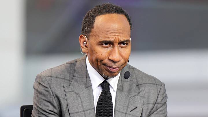 Stephen A. Smith (Stephen Smith) on the ESPN NBA Countdown live set at Intuit Dome