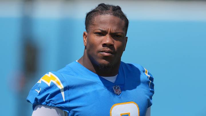 Jun 13, 2024; Costa Mesa, CA, USA; Los Angeles Chargers linebacker Daiyan Henley (0) during minicamp at the Hoag Performance Center. Mandatory Credit: Kirby Lee-USA TODAY Sports