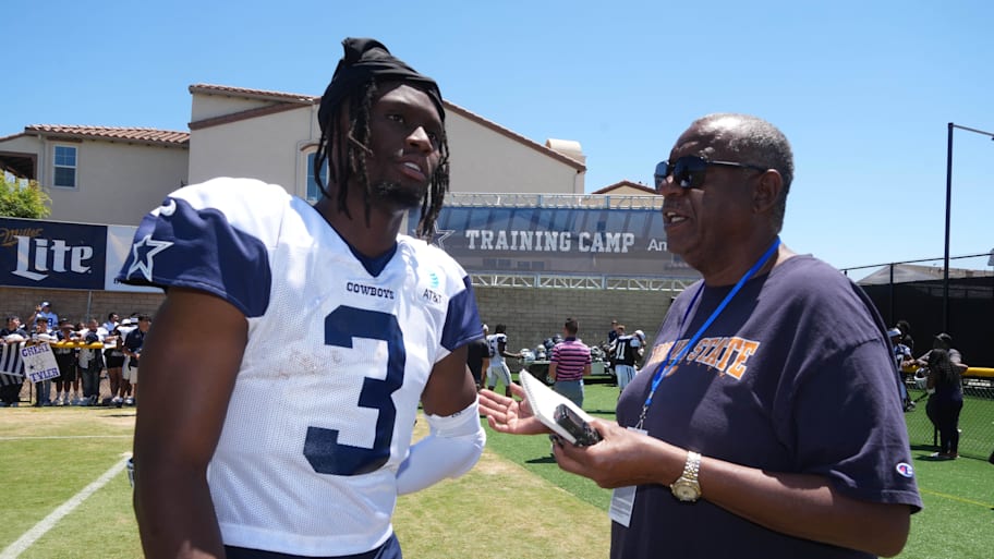 Dallas Cowboys receiver George Pickens has thoughts on what makes the franchise special. | Kirby Lee-Imagn Images