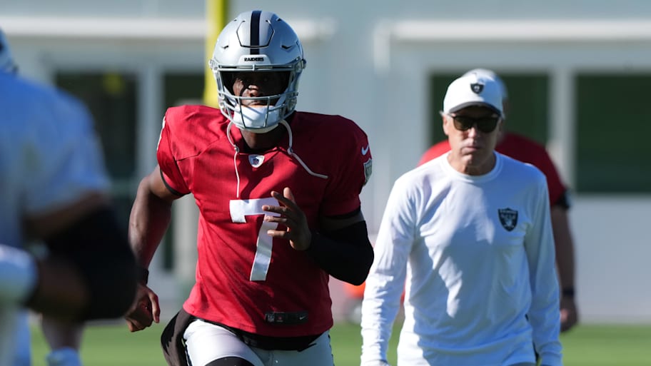 Geno Smith and Pete Carroll have quickly made themselves at home in Las Vegas as the Raiders begin a new era. | Kirby Lee-Imagn Images