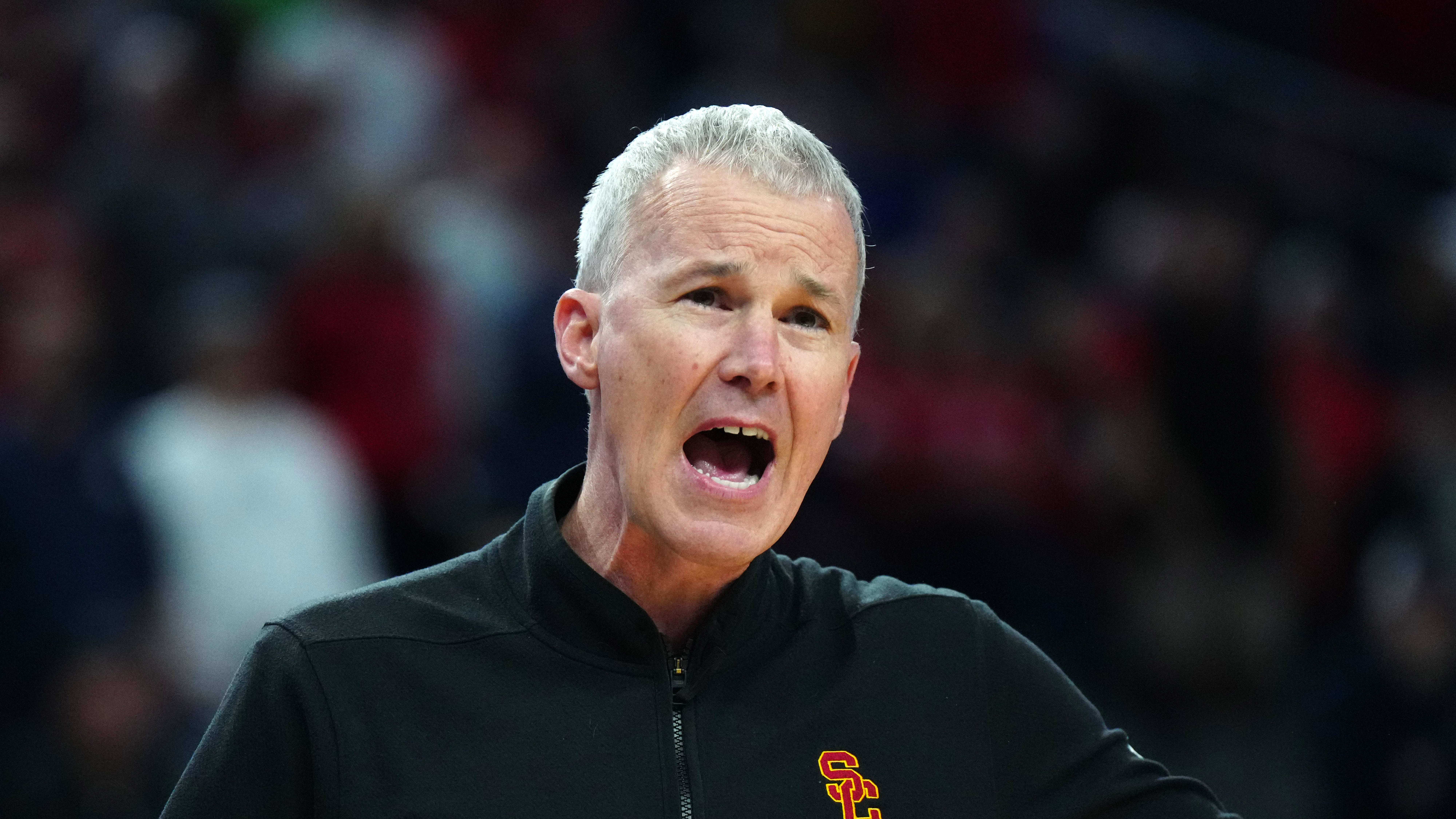 USC coach Andy Enfield in Pac-12 Tournament