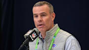 Feb 25, 2025; Indianapolis, IN, USA; Buffalo Bills general manager Brandon Beane.