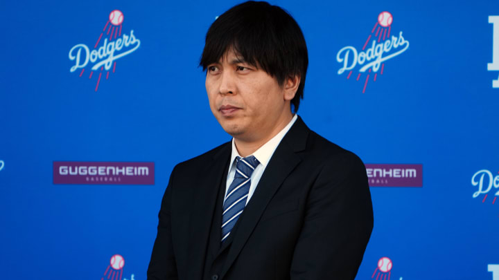 Dec 14, 2023; Los Angeles, CA, USA; Ippei Mizuhara, the translator for Los Angeles Dodgers