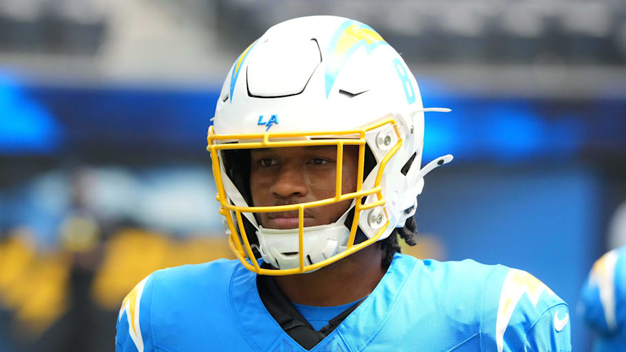 Los Angeles Chargers running back Omarion Hampton
