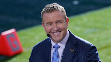 Kirk Herbstreit was spotted in Michigan football gear