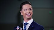 NFL Network reporter Tom Pelissero during the NFL Combine at the Indiana Convention Center. 