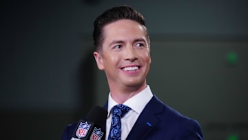 NFL Network reporter Tom Pelissero during the NFL Combine at the Indiana Convention Center. 