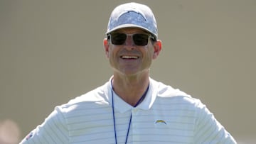 Chargers head coach Jim Harbaugh