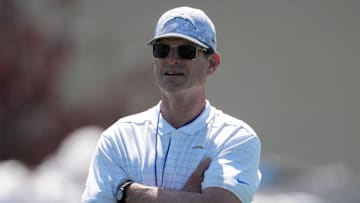 Chargers head coach Jim Harbaugh