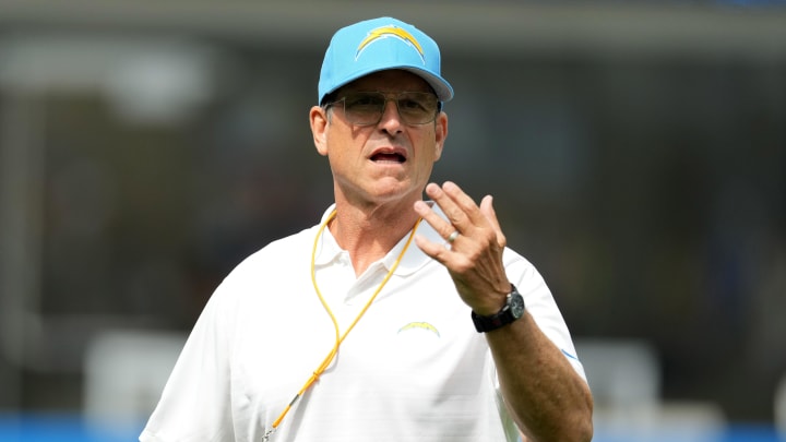 Jim Harbaugh against the L.A. Rams