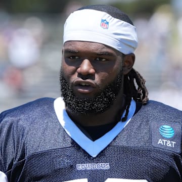 Dallas Cowboys defensive tackle Mazi Smith at training camp at the River Ridge Fields. 
