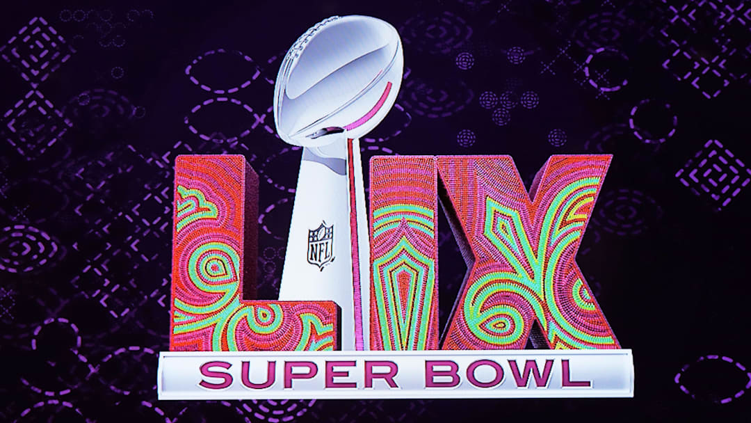 The Super Bowl LIX logo pays homage to the wrought-iron balconies seen along New Orleans' French Quarter.