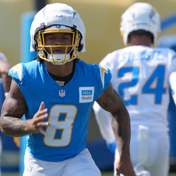 Chargers RB Omarion Hampton has a chance to make a major fantasy impact in his rookie season.