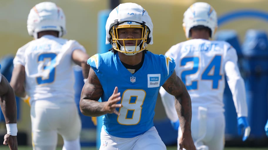 Chargers RB Omarion Hampton has a chance to make a major fantasy impact in his rookie season. | Kirby Lee-Imagn Images