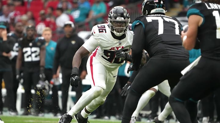 Atlanta Falcons defensive lineman Zach Harrison remade his body this offseason in preparation for a new position.