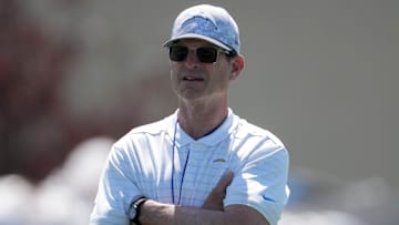 Chargers head coach Jim Harbaugh