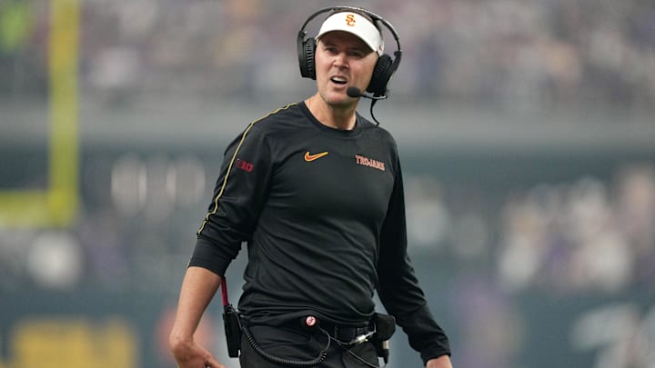 Southern California Trojans head coach Lincoln Riley 