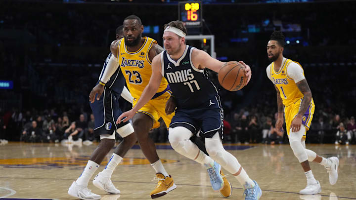 Doncic was traded to the Lakers on Saturday night.