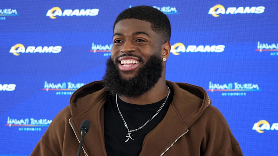 Jared Verse, alongside Braden Fiske, will helm a Rams defense that’s expected to be among the best in the NFL in 2025. | Kirby Lee-Imagn Images