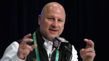 Feb 27, 2024; Indianapolis, IN, USA; Los Angeles Chargers general manager Joe Hortiz during the NFL Scouting Combine at Indiana Convention Center. Mandatory Credit: Kirby Lee-Imagn Images