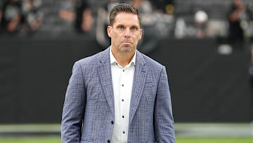 Sep 22, 2024; Paradise, Nevada, USA; Carolina Panthers general manager Dan Morgan during the game against the Las Vegas Raiders at Allegiant Stadium.
