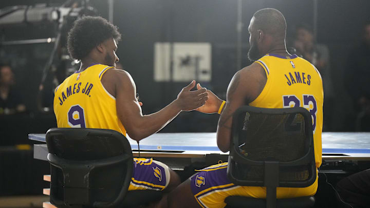 LeBron James Speaks on What it Means to Play Alongside Son at Lakers Media Day