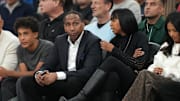Stephen A. Smith attends game six of first round for the 2025 NBA Playoffs between the Denver Nuggets and the LA Clippers