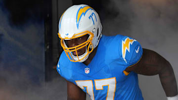 Chargers offensive lineman Zion Johnson