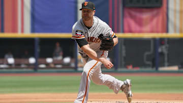 San Francisco Giants starting pitcher Alex Cobb (38)