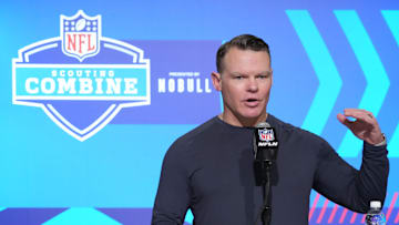 Mar 1, 2023; Indianapolis, IN, USA; Indianapolis Colts general manager Chris Ballard during the NFL