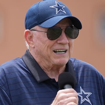 Jerry Jones mentioned Jay-Z while speaking on Micah Parsons's contract situation on Saturday. 