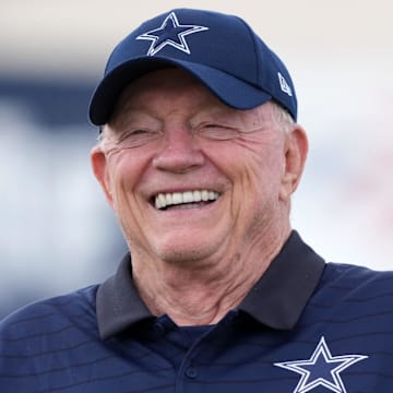 Dallas Cowboys owner Jerry Jones at training camp at the River Ridge Fields.