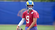 Matthew Stafford has been battling a back injury during training camp. 
