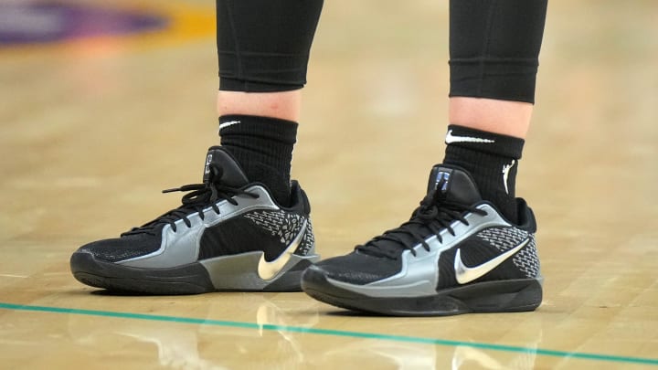 Sabrina Ionescu wears the Nike Sabrina 2.