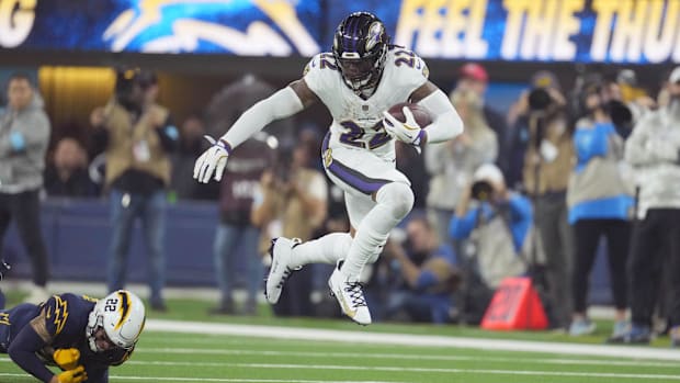 Baltimore Ravens running back Derrick Henry