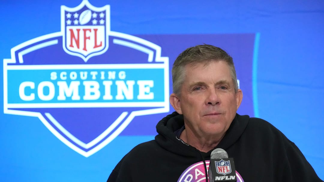 Feb 27, 2024; Indianapolis, IN, USA; Denver Broncos coach Sean Payton during the NFL Scouting