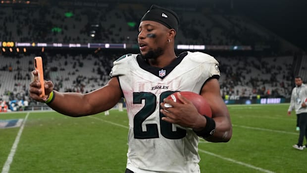 Philadelphia Eagles running back Saquon Barkley