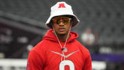 Feb 4, 2023; Paradise, NV, USA; AFC cornerback Patrick Surtain II of the Denver Broncos (2) during Pro Bowl Games practice at Allegiant Stadium. Mandatory Credit: Kirby Lee-USA TODAY Sports