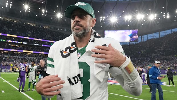 New York Jets quarterback Aaron Rodgers
