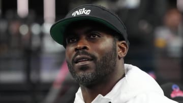 Feb 5, 2023; Paradise, Nevada, USA; Former NFL quarterback Michael Vick attends the Pro Bowl Games at Allegiant Stadium. Mandatory Credit: Kirby Lee-USA TODAY Sports