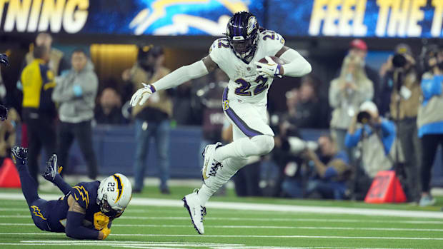 Baltimore Ravens running back Derrick Henry