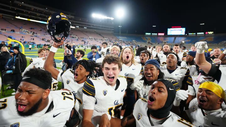 Cal Golden Bears after beating UCLA last season