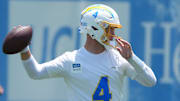 Taylor Heinicke will starter for the Chargers on Sunday afternoon.