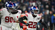 New York Giants cornerback Dru Phillips (22) 