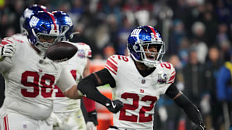 New York Giants cornerback Dru Phillips (22) 