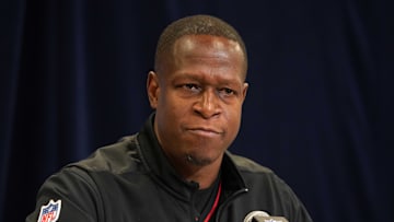 The Atlanta Falcons projected win total has gone backwards in head coach Raheem Morris's second season at the helm.